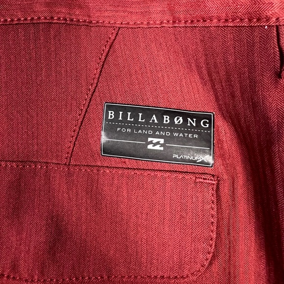 Billabong For Land And Water Board Shorts Size 36 Maroon Red - Picture 7 of 7
